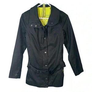 Soia & Kyo Black Trench Minimalist Utility Jacket